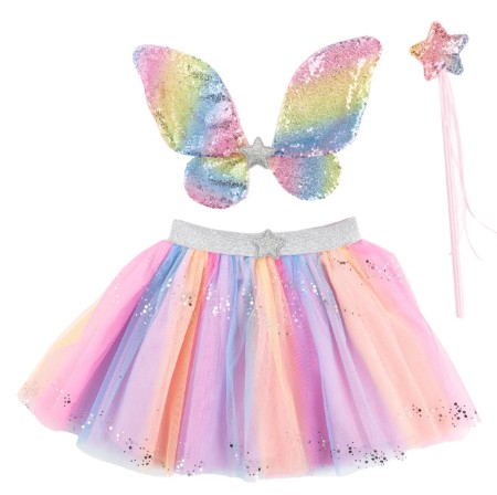 Rainbow Sequins Skirt Set 4-6Y