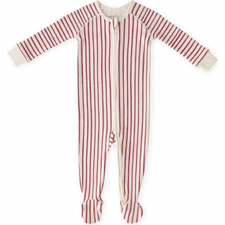 Rib Footie Berry 0-3m