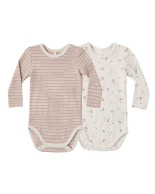 Rib Onesie Fall Ditsy 0-3m