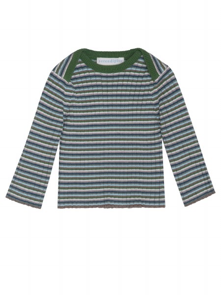 Rib Top Myrtle Stripe 9-12m