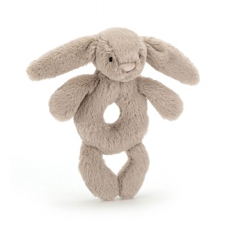 Ring Rattle Bashful Bunny Beige