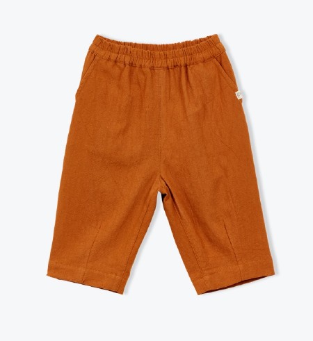 Rustic Cotton Pant Brown 3-6m