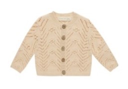 Scallop Cardigan Shell 3-6m