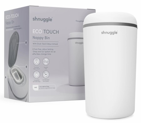 Shnuggle Diaper Pail White / Grey