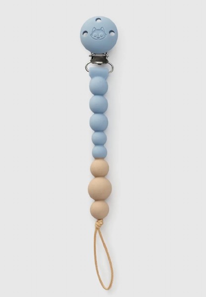 Silicone Pacifier Clip OneC Blue Fog