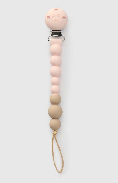 Silicone Pacifier Clip OneC Pink Quartz
