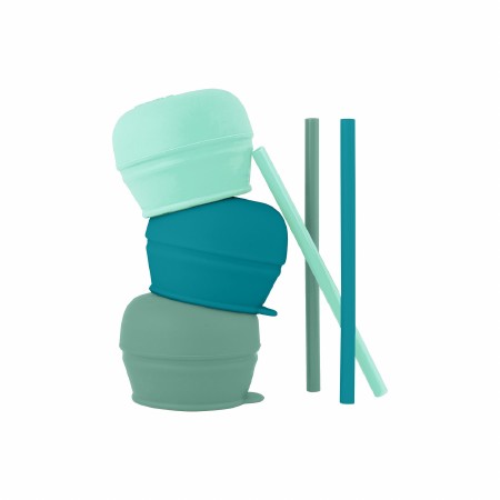 Snug Straw Lids 3pk Green