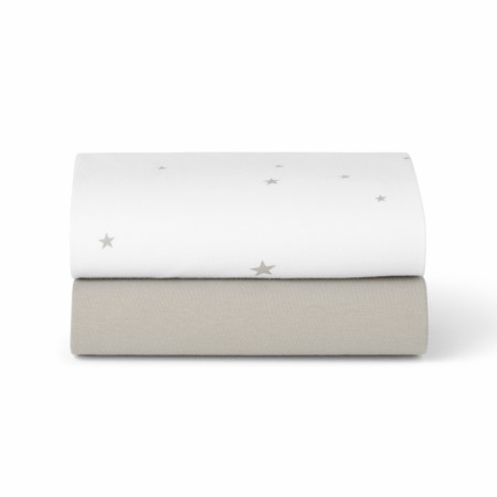 Snuz 2 Pack Sheets White/Star