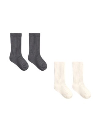 Sock Set Midnight/Ivory 0-6m