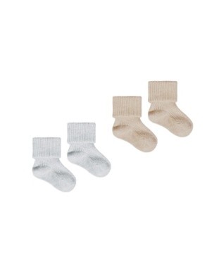 Socks Taupe/Blue 0-6m