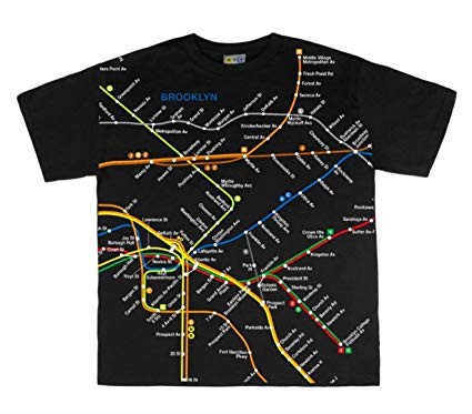 Tee Brooklyn Map Black 2T