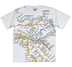 Tee Brooklyn Map White 4T