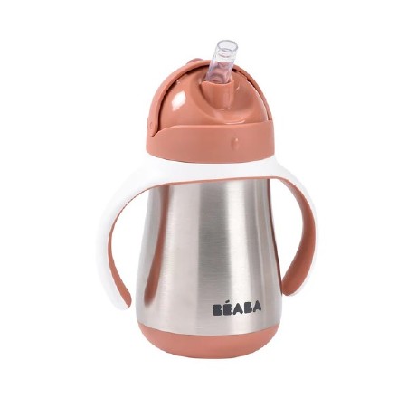 Stainless Steel Straw Sippy Cup Terracotta