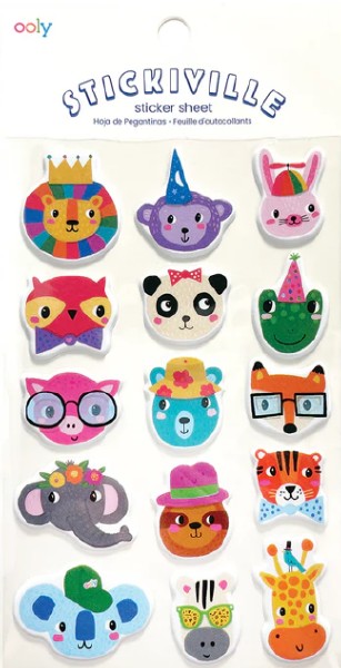 Stickers Puffy- Party Animals