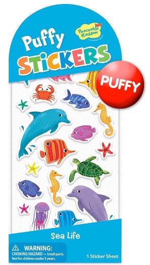 Stickers Puffy Sea Life
