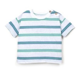 Striped Tee Azure 6-9m