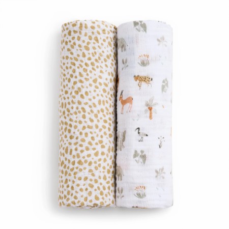 Swaddles Giraffe Safari 2pk