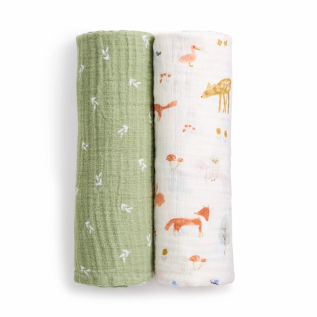 Swaddles Sage Woodland 2pk