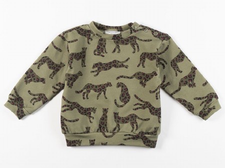 Sweatshirt Cheetah 3-6m