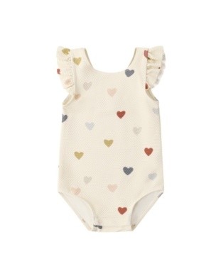 Swimsuit Confetti Hearts 3-6m