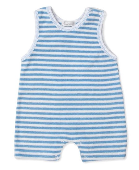 Terry Playsuit Blue Str 9-12m