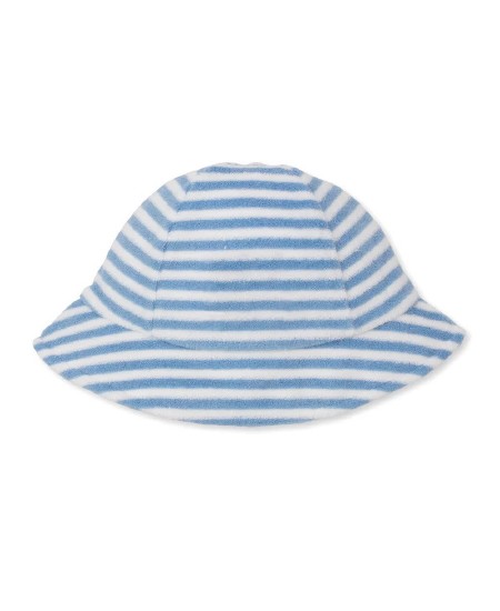 Terry Sunhat Blue Stripe 0-6m