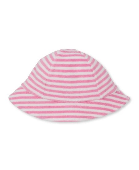 Terry Sunhat Pink Stripe 0-6m