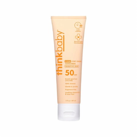 Thinkbaby Sunscreen Clear Zinc SPF50 3oz