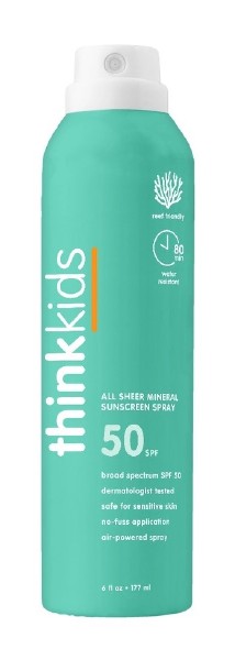 ThinkKids Sunscreen Sheer Mineral SPF50 6oz