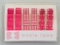 Hair Bows Pairs Pink - Box of 6