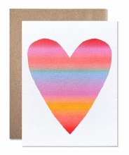 Card Large Neon Gradient Heart