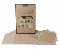 Mouse Hole Farmhouse Wallpaper