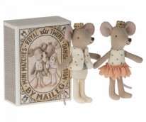 Mouse Royal Twins in Matchbox Rose