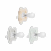 Advantage One-Piece Silicone Pacifier Neutral , 0-6 Months 3 pack