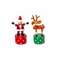 Push Puppet Santa/Reindeer