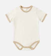 Ringer Onesie Butter 3-6m