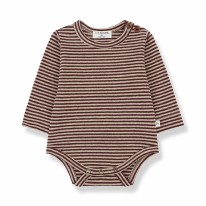 Adam Onesie Eggplant 3-6m