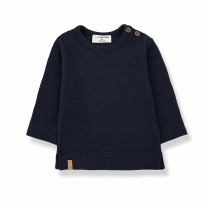 Alfons Tee Dark Blue 3-6m