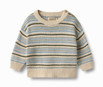 Aqua Stripe Sweater 3-6m