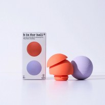 b is for ball 2-set lilac/orange