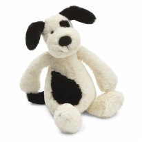 Bashful Puppy Black & Cream Original