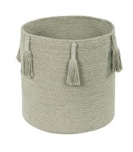 Basket Fringe Woody Olive