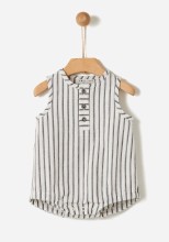 Black & White Romper 3-6m