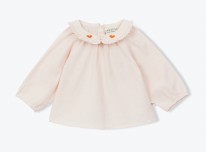 Blouse Broderie Hearts 3-6m