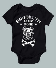 Brooklyn Bone Onesie 3-6m