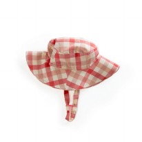 Bucket Hat Tomato Check 6-12m