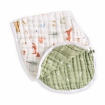 Burpy Bib Sage Woodland