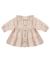 Button Dress Blossom 6-12m