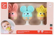 Cheery Critter Rattle Trio