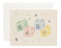 Classic Baby Blocks Card